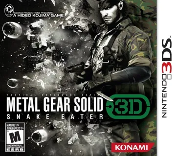 Metal Gear Solid 3D Snake Eater (Usa) box cover front